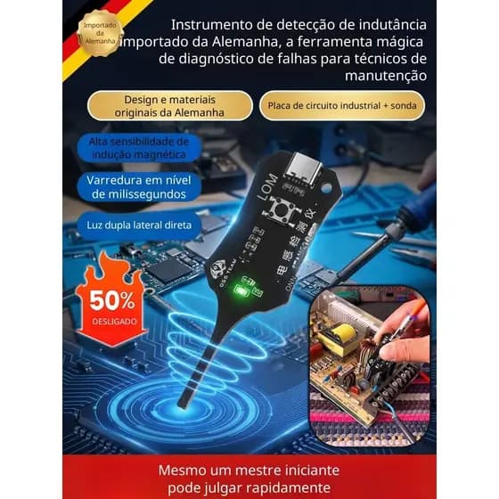 [Para Técnicos] Testador de Indutância/Placa Eletrônica/Manutenção de Celulares/Teste de Componentes