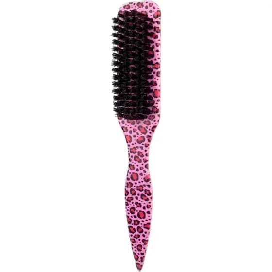 Escova de Cabelo para Homens, Escova de Barba 2 em 1 com Cerdas de Javali para Estilizar, Alisar e Desembaraçar, Escova