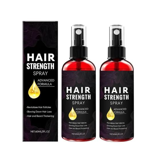Pacote com 2 produtos para acelerar o crescimento capilar, prevenir a queda de cabelo hereditária, com óleo de alecrim,