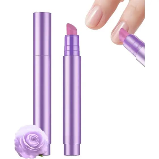 Caneta de Óleo para Cutículas 4 em 1 para Unhas, Empurrador de Cutículas, Removedor de Cutículas, Caneta Empurradora de