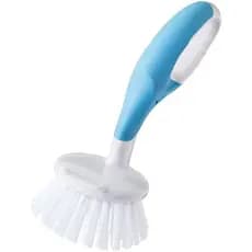 Escova de Limpeza Pequena e Prática com Cabo Antiderrapante, Azul, Lavável na Máquina de Lavar Louça para Limpeza Fácil,