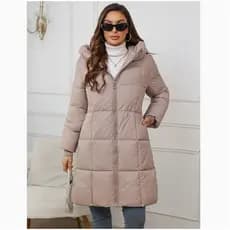 Jaqueta acolchoada térmica Slim fit de comprimento médio