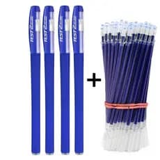 Conjunto De Canetas De Gel 4 + 10 Recargas 0.38mm Substituíveis Caneta De Assinatura Para Escrita Fluente Material De Es