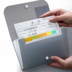 Bolso Acordeão Tamanho Pequeno A6 Pasta Dobra-Tipo Inserção Caixa De Armazenamento Clipe De Papel De Teste 13 Compartime
