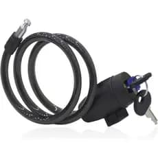 Cadeado de Cabo para Bicicleta - Cadeado de bicicleta resistente de 2,3 pés, vem com 2 chaves, cabo de segurança à prova