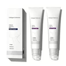 MagicCollagenFullereneNeck, Firmador e Lifting para Pescoço com Cinco Rolos, Reduz Rugas e Papada (2 peças)