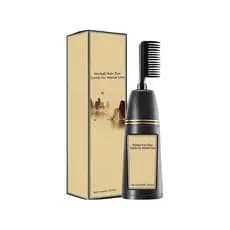Pente de Tintura Capilar Herbal para Uso Doméstico, 2 em 1, Pente de Tintura Capilar Conveniente, Aplicação Fácil sem Mi