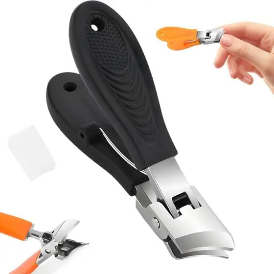 Cortador de unhas angular anti-respingos com abertura ampla, novo modelo 2026, adequado para unhas grossas e unhas dos p