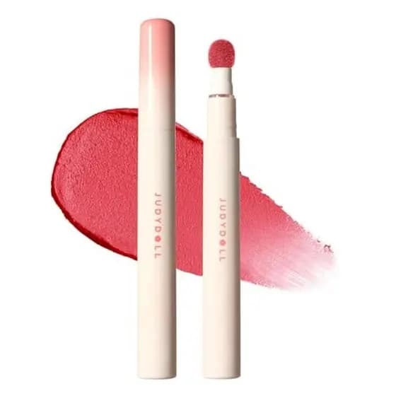 JUDYDOLL Cushion Matte Lip Cream , Batom Hidratante Fosco Com Tripeptídeo & amp ; Esqualano , Desfoque De Linha Labial ,