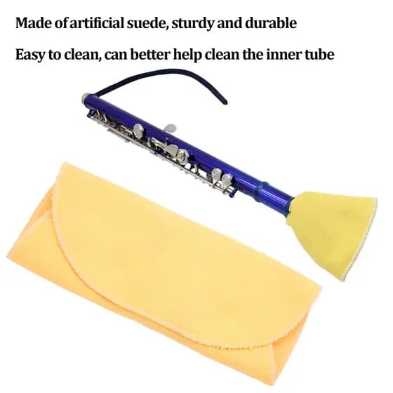 Cawdbr 5 Peças Cotonete De Pano De Limpeza Boa Absorção De Água Lavável Uso Repetido Kit De Flauta Macia Para Saxofone C