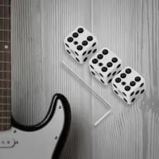 Cawdbr 3 Peças Botões De Velocidade Duráveis Botão De Controle De Tom De Volume Para Acessório De Guitarra Elétrica