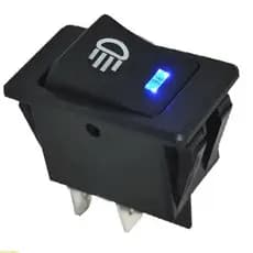sunshineyy Interruptor Luz Nevoeiro Para Carro, Botão Luzes Diurnas, 12V Pressão 4 Pinos