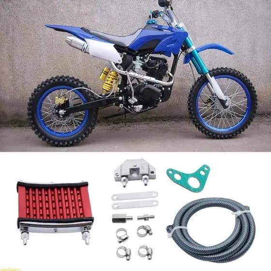 sunshineyy Radiador Resfriamento Do Refrigerador Óleo Motor Para 50cc 70cc 90cc 110cc 125cc Dirt Pit Bike