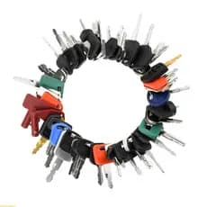 sunshineyy Conjunto Chaves Principais Para Máquinas Pesadas, 50 Peças, Múltiplas Marcas, Compatibilidade, Caterin