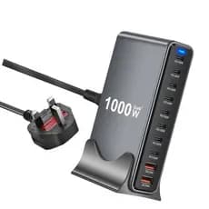 kiss Travel Use Bloco De Carregamento De 10 Portas 1000W Adaptador Textura Plástica Distribuição Automática De Energia P
