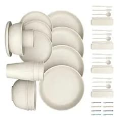 kiss Conjunto De Louças De Cozinha Com Tigelas , Copos , Pratos Para Refeições De Viagem