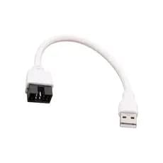 kiss PC Case Header Cable 20cm USB A 9 Pinos Manga Branca Fio Uso