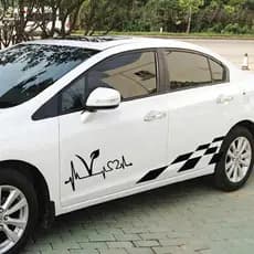 garonne Vegan Vegetariano Batimento Cardíaco Lifeline Adesivos De Estilo De Carro Decoração De Decalque De Veículo