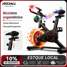 Bicicleta Spinning Profissional Academia 120kg, Bicicleta Ergométrica Cardio Fitness Equipamento