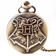 Relógio de Bolso Vintage, Estilo Pomo de Ouro do Harry Potter, Relógio de Bolso de Quartzo do Harry Potter