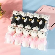 Caixa de Presente de Casamento com 10 Peças de Ursinhos de Pelúcia, Surpresa para o Dia dos Namorados ou Aniversário VNC