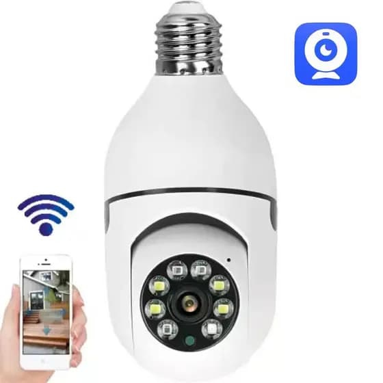 360 Wireless IP Wi-fi Security Camera° night vision lamp - Bivolt