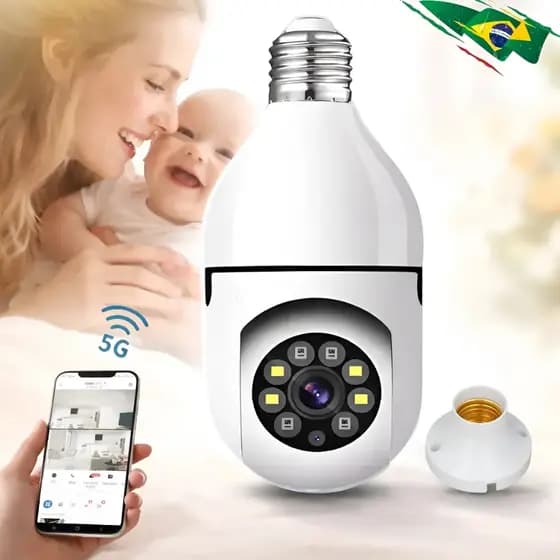 Câmera De Segurança Infravermelha À Prova D'água 2UNIDADES Com Luz LED Externa 360 ° Wi-Fi Sem Fio 2.4G