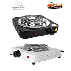 Fogareiro Elétrico 1 boca Preto - 110w ou 220w - Fogão Portátil
