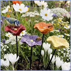 Estação De Rega De Borboleta , 4 Peças , Estacas De Pátio De Flores , Banho De Polinador Ao Ar Livre Para Jardineiros ,
