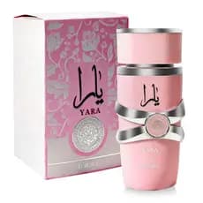 Lattafa Yara Perfume Arabe Feminino Original Eau de Parfum 100ml Ideal Para Encontro Viagem Presente Negócios