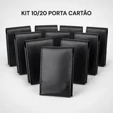 KIT 10/20 Porta cartão Carteira Feminina Masculina slim básica para presente dia dos pais