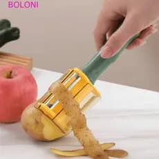 BOLONI 3 Em 1 Descascador De Frutas E Vegetais , Raspador Pendurado Aço Inoxidável , Descascamento Que Economiza Espaço