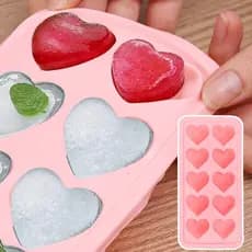 10 Moldes De Chocolate Em Formato De Coração Gigante-Do Dia Dos Namorados-Pastelaria DIY-Molde De Cozimento De Amor 3D-P