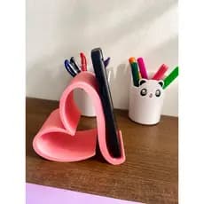 suporte de celular em formato de coração/ suporte de celular
