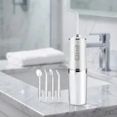 Limpador Bucal Jato D'água Irrigador Bucal Portátil Recarregável Fio Dental Elétrico Limpeza Dente Cáries USB