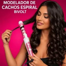 Babyliss Modelador de Cachos Cabo Giratório Com Guia de Mecha Protetor Em Espiral 110V/220V Bivolt