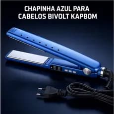 Prancha Chapinha Alisadora  450°F / 232°C AZUL BIVOLT