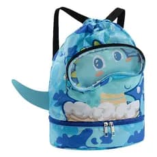 Bolsa de natação infantil à prova d'água com desenho animado, adequada para piscina de praia