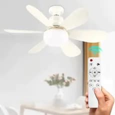 Ventilador De Teto Wind Light Inteligente Lâmpada Led 30W Eficiência Econômica A
