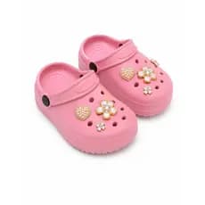 Babuche Infantil Menina Baby Papete com Pingentes Sortidos Sandalia do Bebê