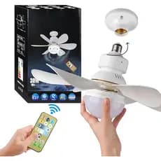 Ventilador de Teto Woosh Flower 60W com Luz LED e Controle Remoto