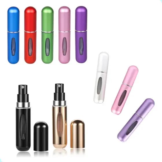Porta Perfume Decante Frasco 5Ml Amostra Spray Viagem