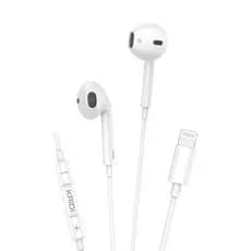 Fone De ouvido Iphone com fio Entrada lightning EarPods Estéreo Microfone Controle de Musicas