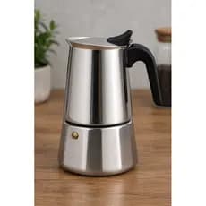Cafeteira Italiana Casa Verona em Aço Inox 300ml | Café Expresso Tipo Moka Premium