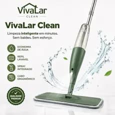 Mop Spray com Reservatório Esfregão  Rodo Spray para Limpeza Rápida de Pisos