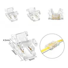 Conector emenda Para fita led 8mm emenda linear conector reto para fita led Cob 320 leds 120 leds 12v ou 24v