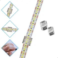 Conector emenda Para fita led 10mm emenda linear conector reto para fita led 240 leds 12v ou 24v