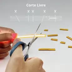 Rolo 5m Fita Led Cob 12v Corte Livre Fita De Led Continua 400 leds por metro 8mm branco-quente branco-neutro branco-frio