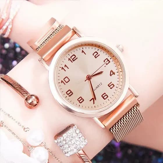 T Trendy All-Match Ladies Watch Mini Relógio Simples de Quartzo