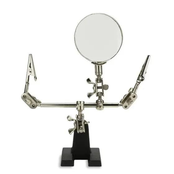 Bancada de reparo com lupa, suporte para placa-mãe de celular, placa de circuito eletrônico, soldagem de microscópio